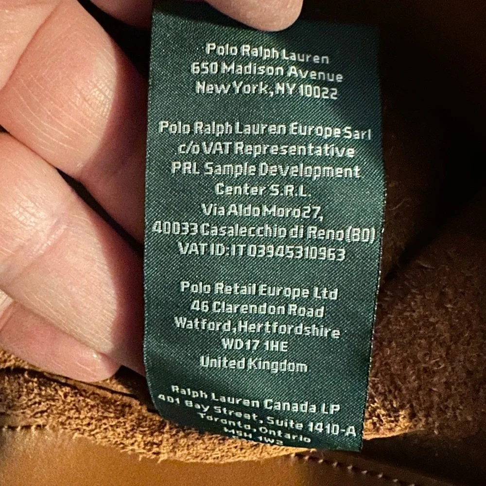 Lauren Ralph Lauren Chestnut Pebbled Leather Shoulder Tote Bag - Picture 12 of 15